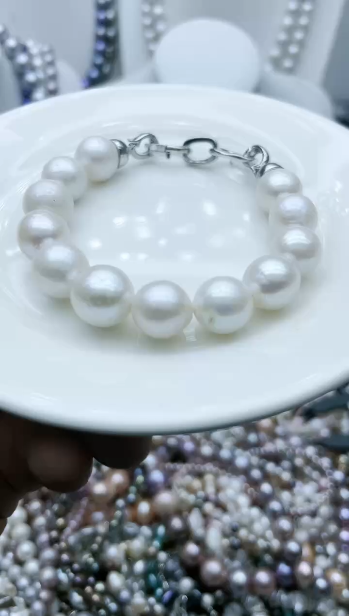 【闪购商品】淡水珍珠颈饰钛钢1