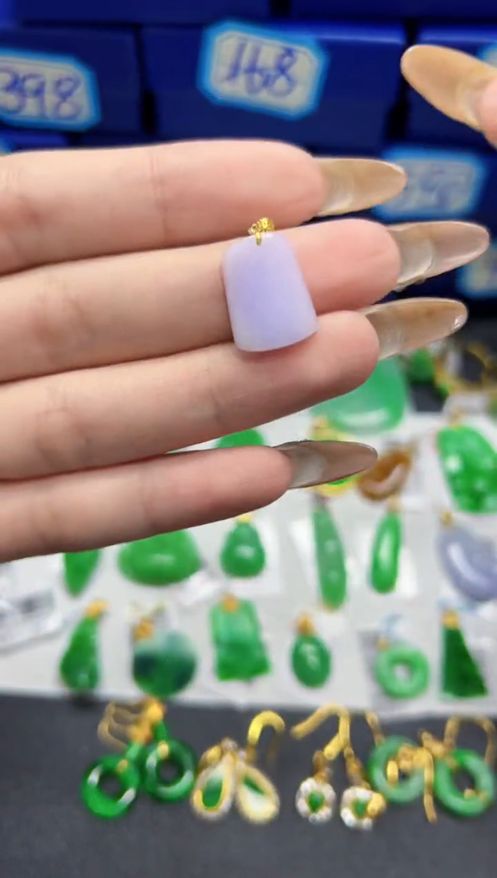 【闪购商品】翡翠颈饰18K金镶嵌Y缅料A货/支持复检/一件