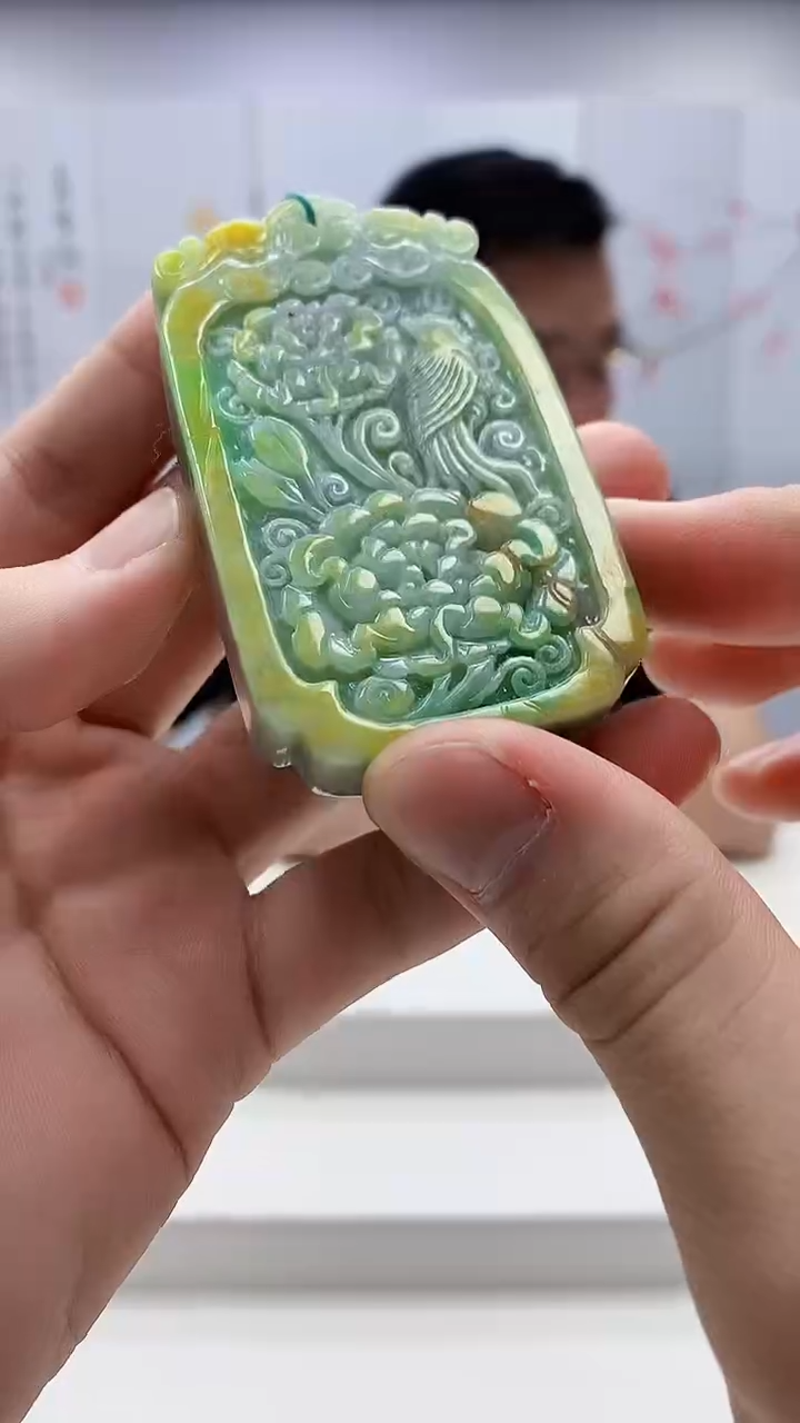 定制翡翠未镶嵌5124bb-毛货挂件38