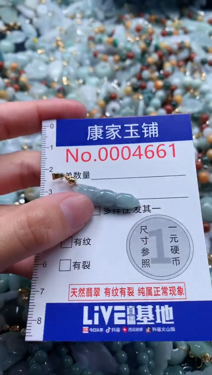 翡翠未镶嵌吊坠(不含链)4661