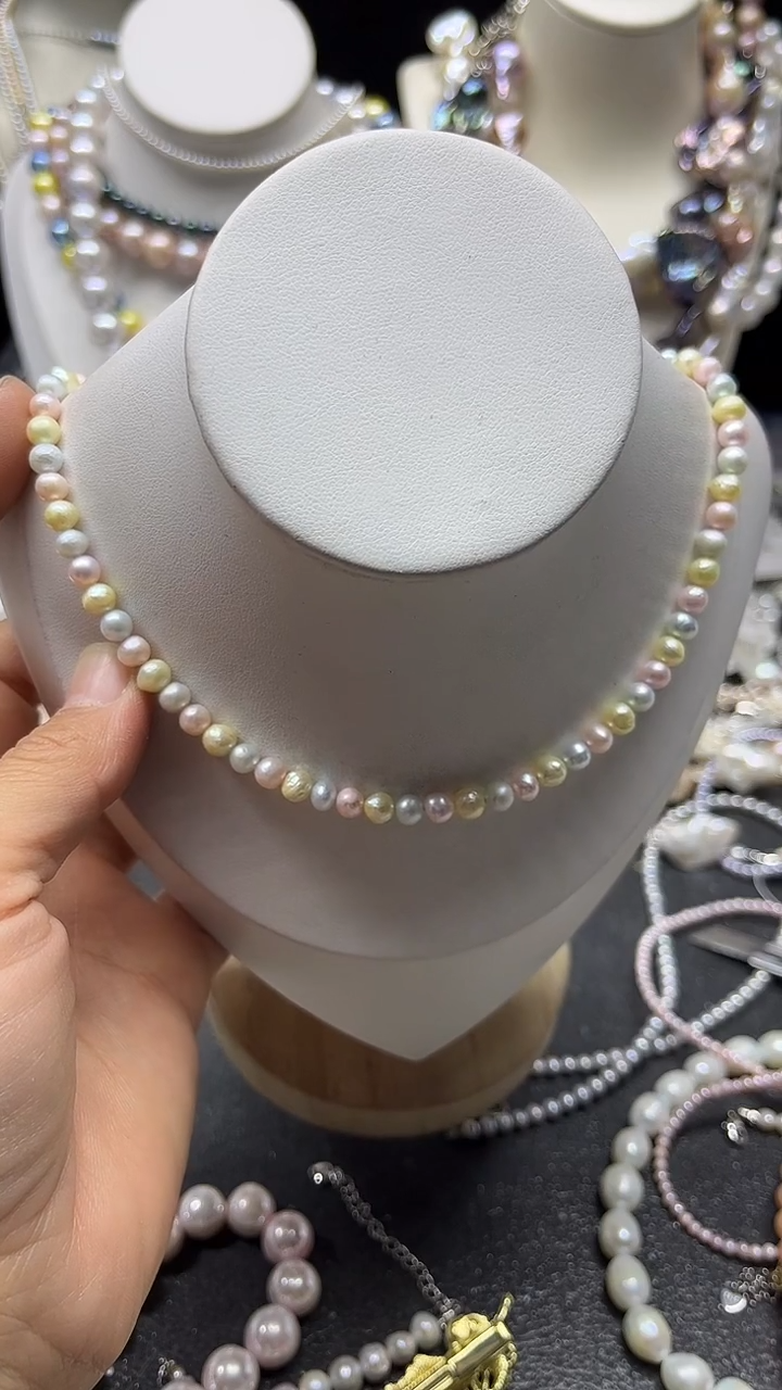 颈饰未镶嵌淡水珍珠多人
