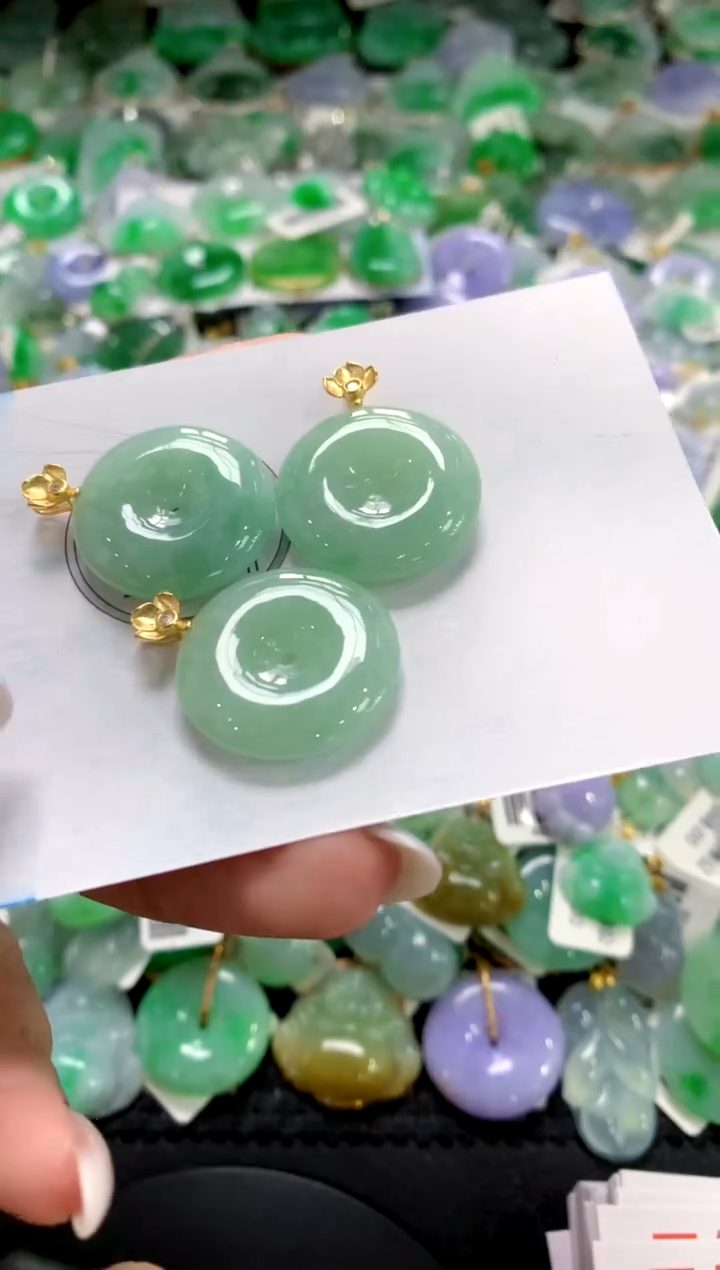 翡翠银S925镶嵌颈饰1111111111（多样性发其一）