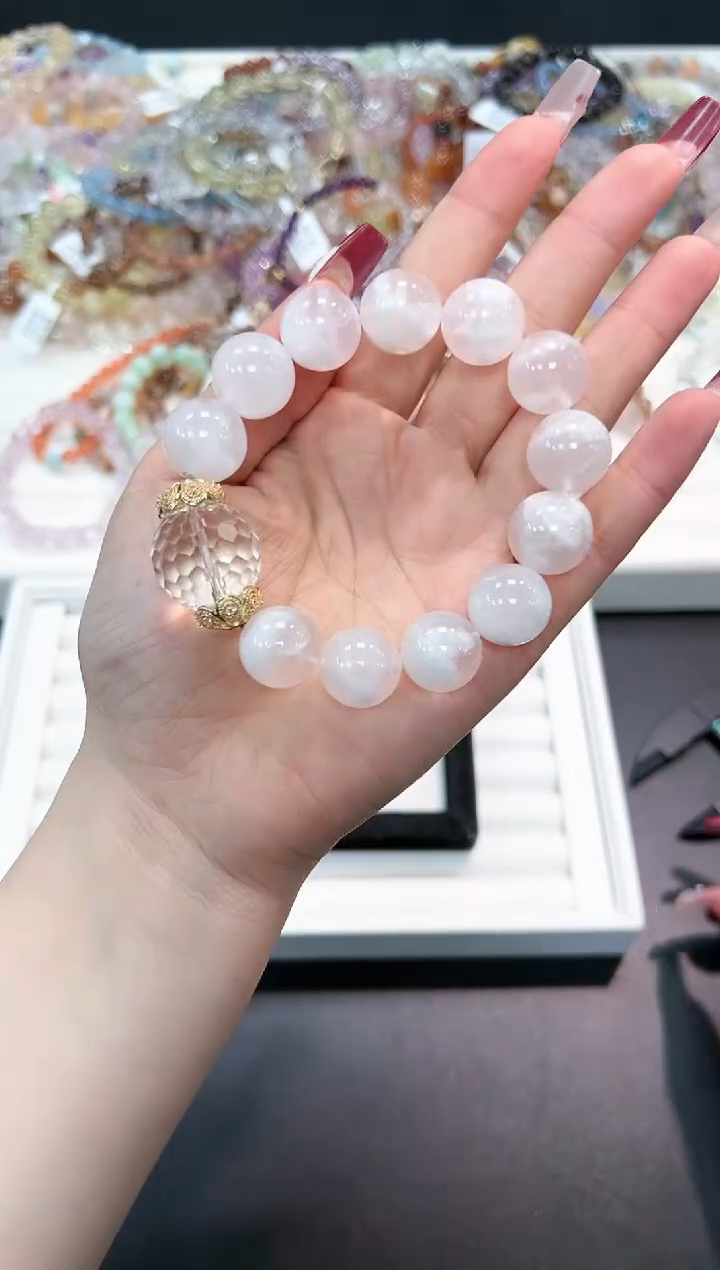【闪购商品】水晶手串未镶嵌37a多样性发其一/1条默认微瑕