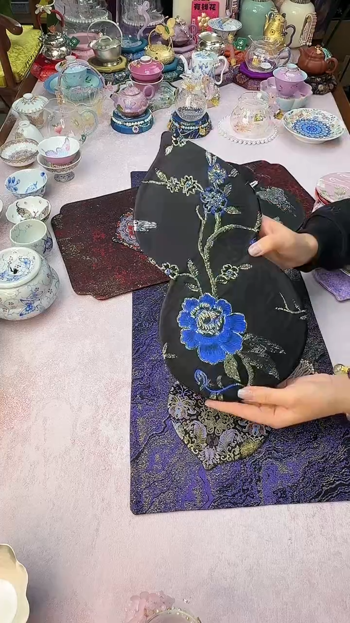 71不退换 蓝色牡丹茶席