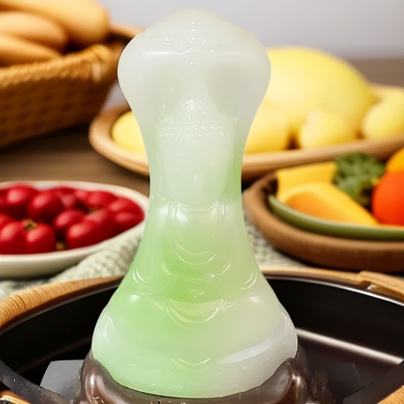 和田玉翠青三色佛释迦牟尼阿弥陀佛挂件摆件吊坠饰品手工精雕