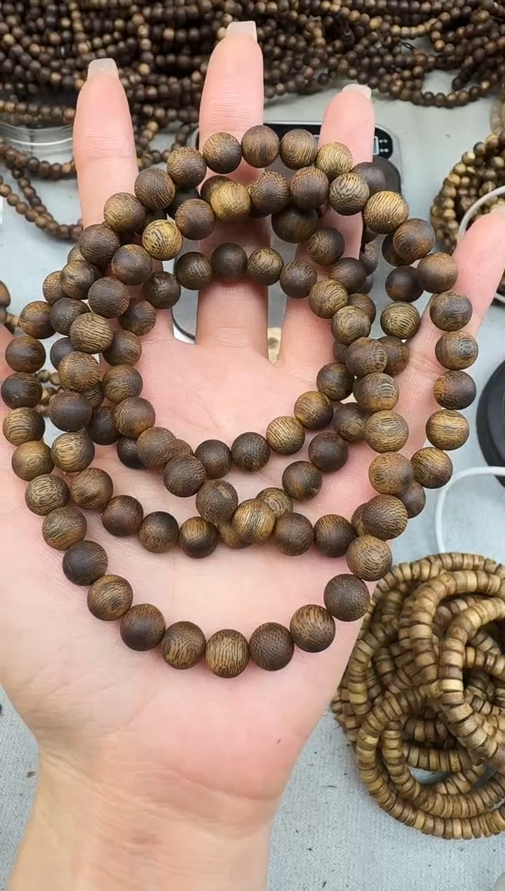 沉香手串幸**乐0941张勺子圆珠多圈多样性发一