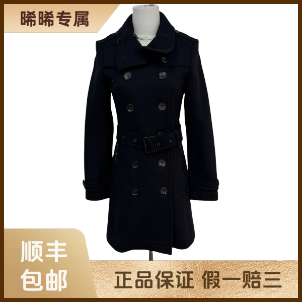 妃鱼/博柏利/羊毛/外套/95新/s零三零六