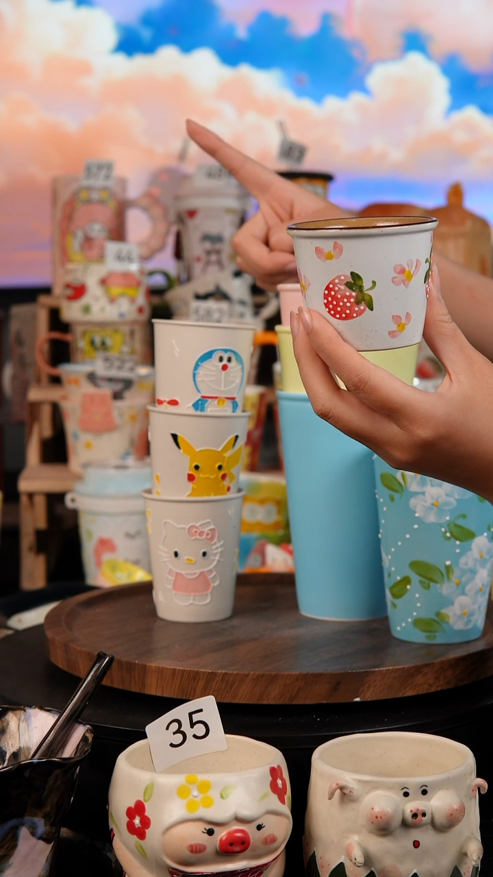 陶瓷双饮款景德镇手工陶瓷