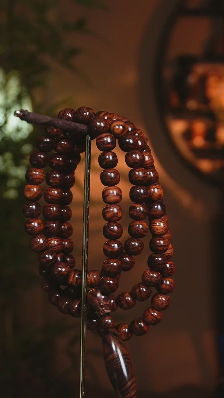 【闪购商品】黄花梨/降香黄檀手串/手链海南黄花梨1.0cm*108手串