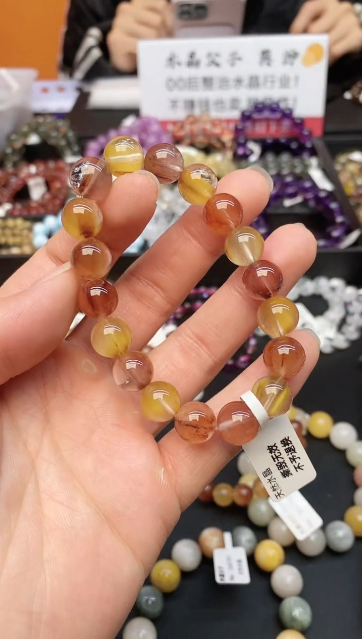 【闪购商品】水晶手串未镶嵌54 彩兔毛 11mm 