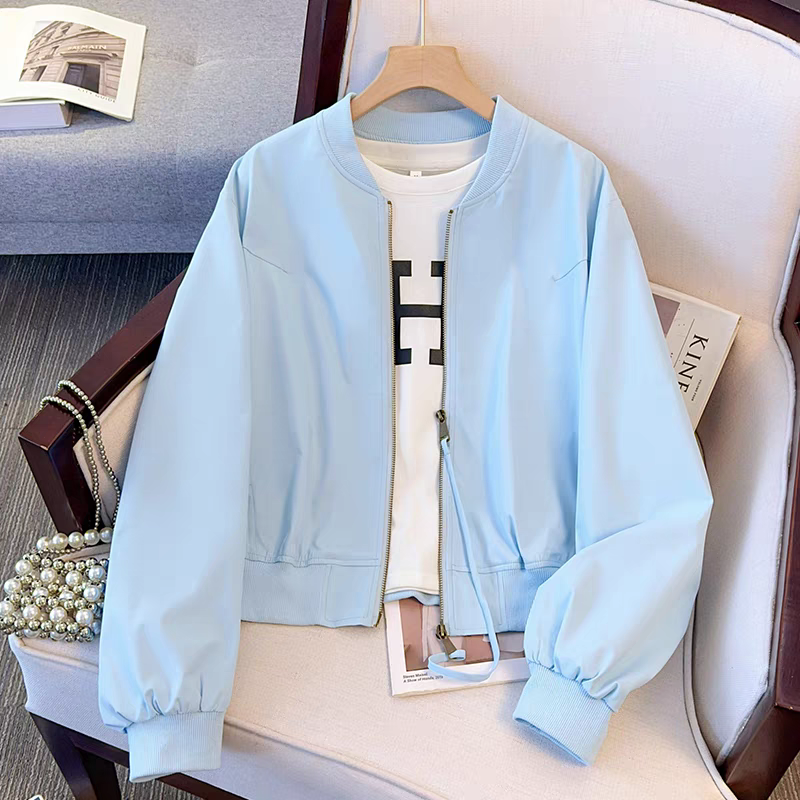 66002款美式慵懒风棒球服外套