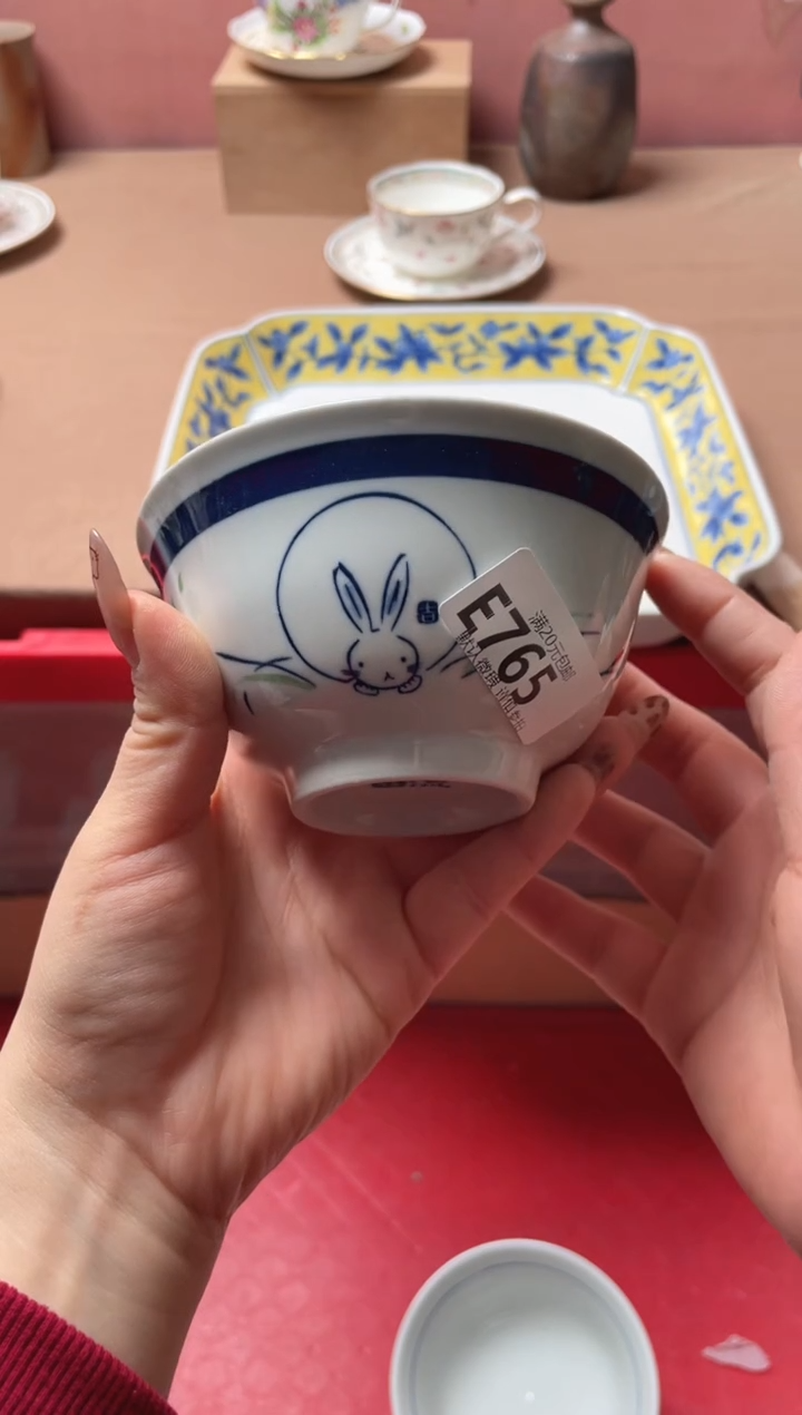 瓷片秋***话瓷器瓷器E765