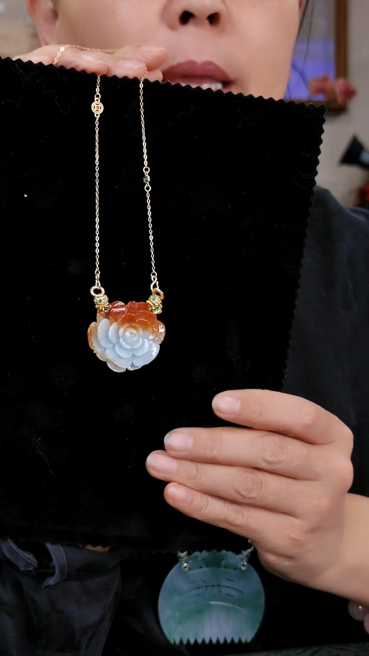 颈饰未镶嵌翡翠国风