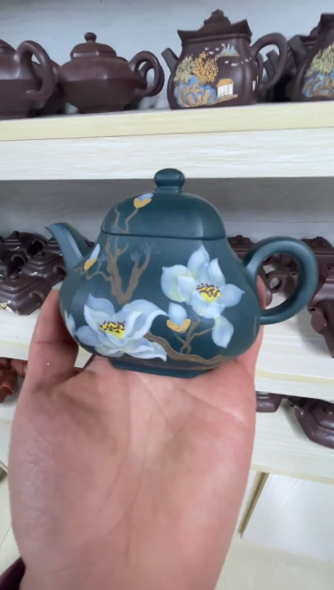 茶壶紫砂泥绘八方