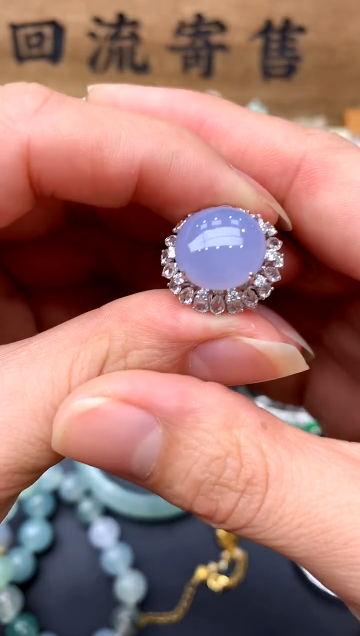 【闪购商品】翡翠戒指18K金镶嵌383-中国好珍宝