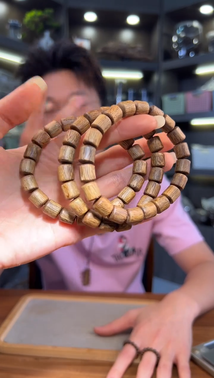 沉香沉香碎屑703号乌身TS树心桶珠09单圈碎屑香粉多样性发一7