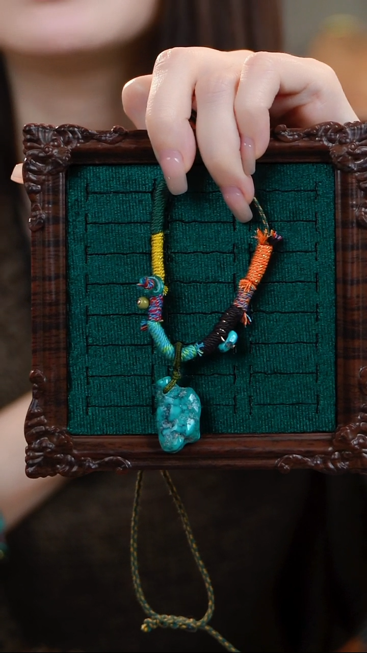 未镶嵌绿松石项链戒指