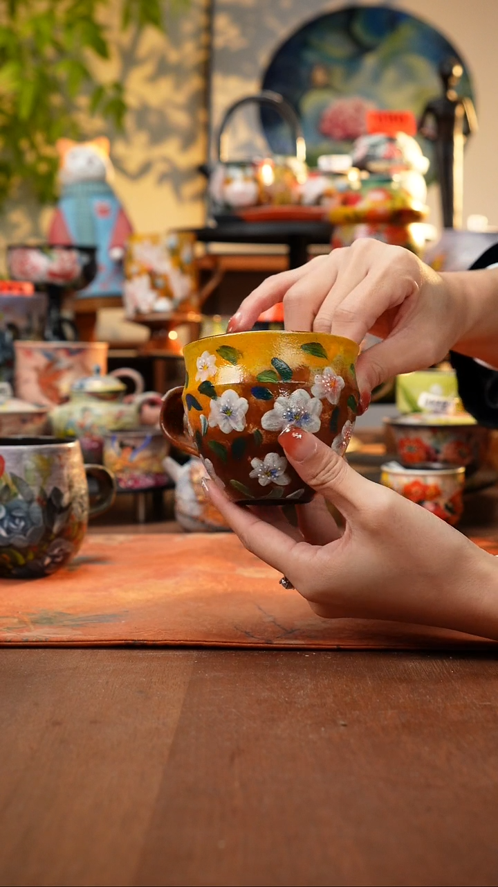 瓷片景德镇手工手绘757