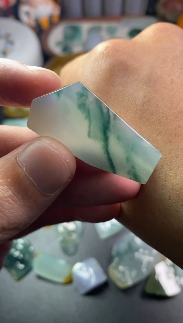 未镶嵌定制翡翠翡翠片料定制未镶嵌12.9-25