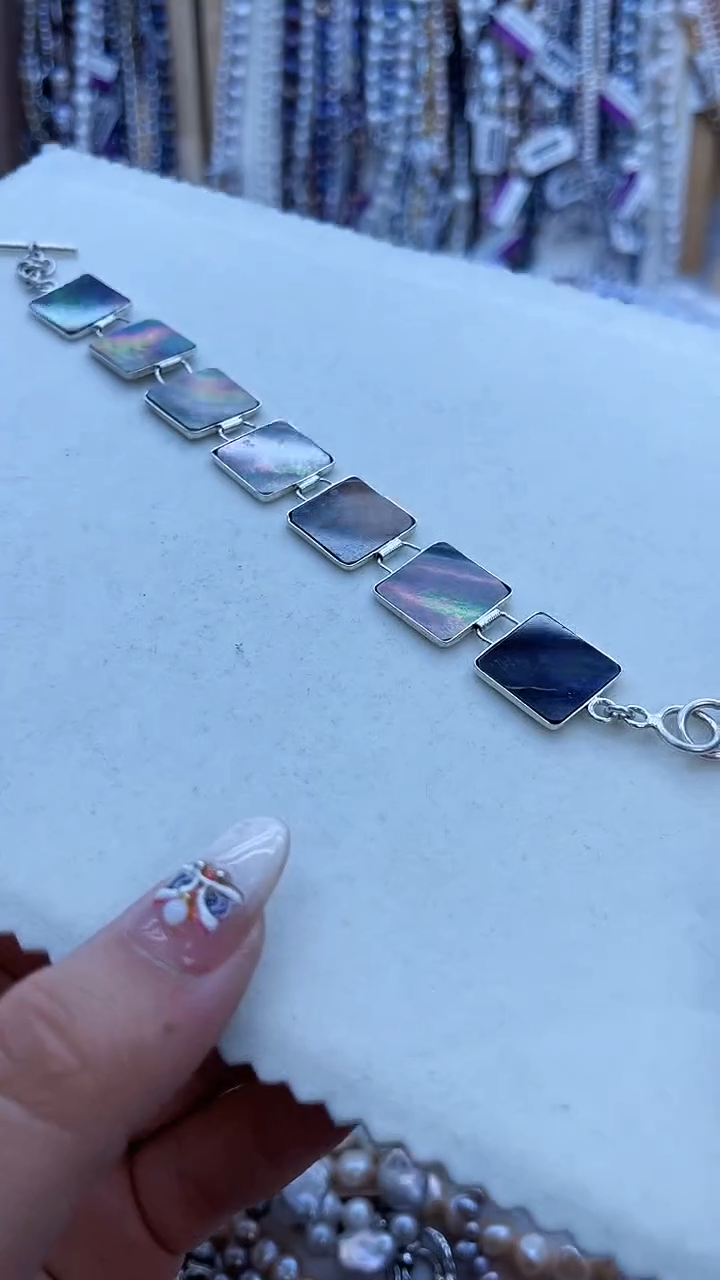 【闪购商品】淡水珍珠手链银S925镶嵌275