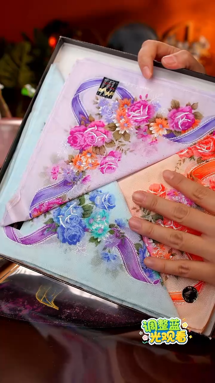 秋田清仓防漏局儿-方巾3条