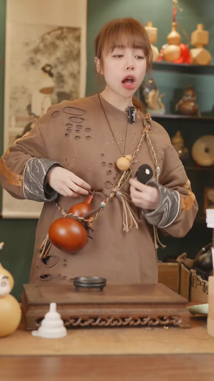 【闪购商品】264号精品天然大漆工艺防渗内胆酒葫芦~