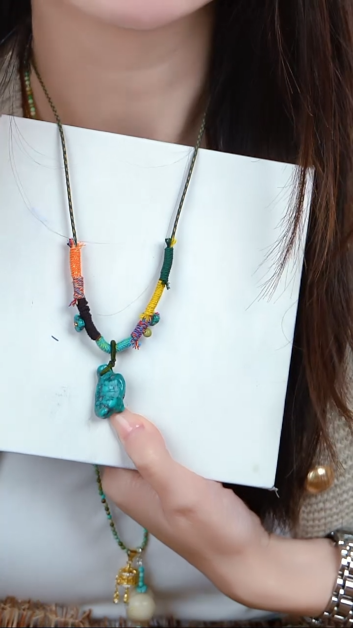 未镶嵌绿松石项链项链