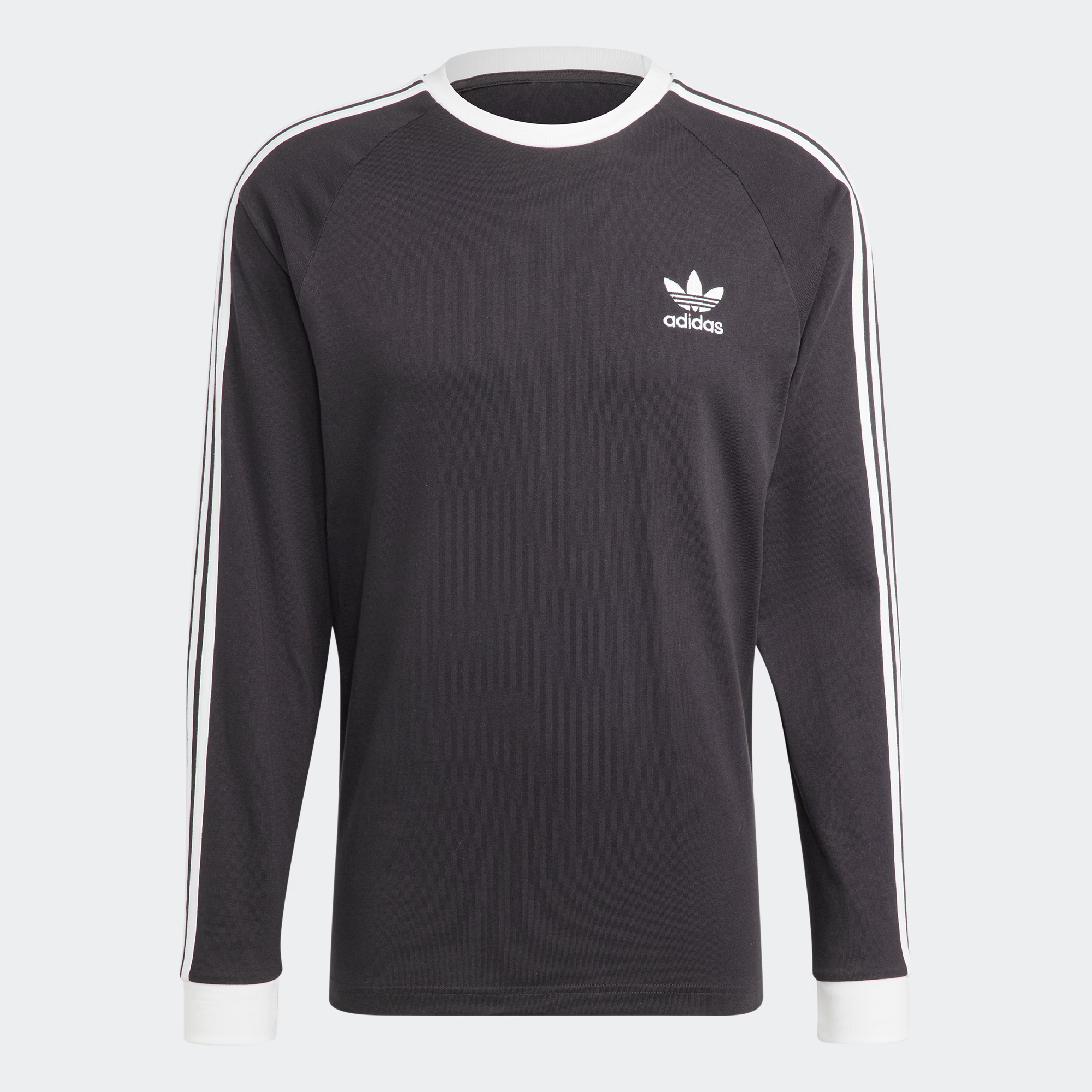 阿迪达斯/adidas三叶草男女同款穿搭纯棉运动修身圆领长袖 IA4877
