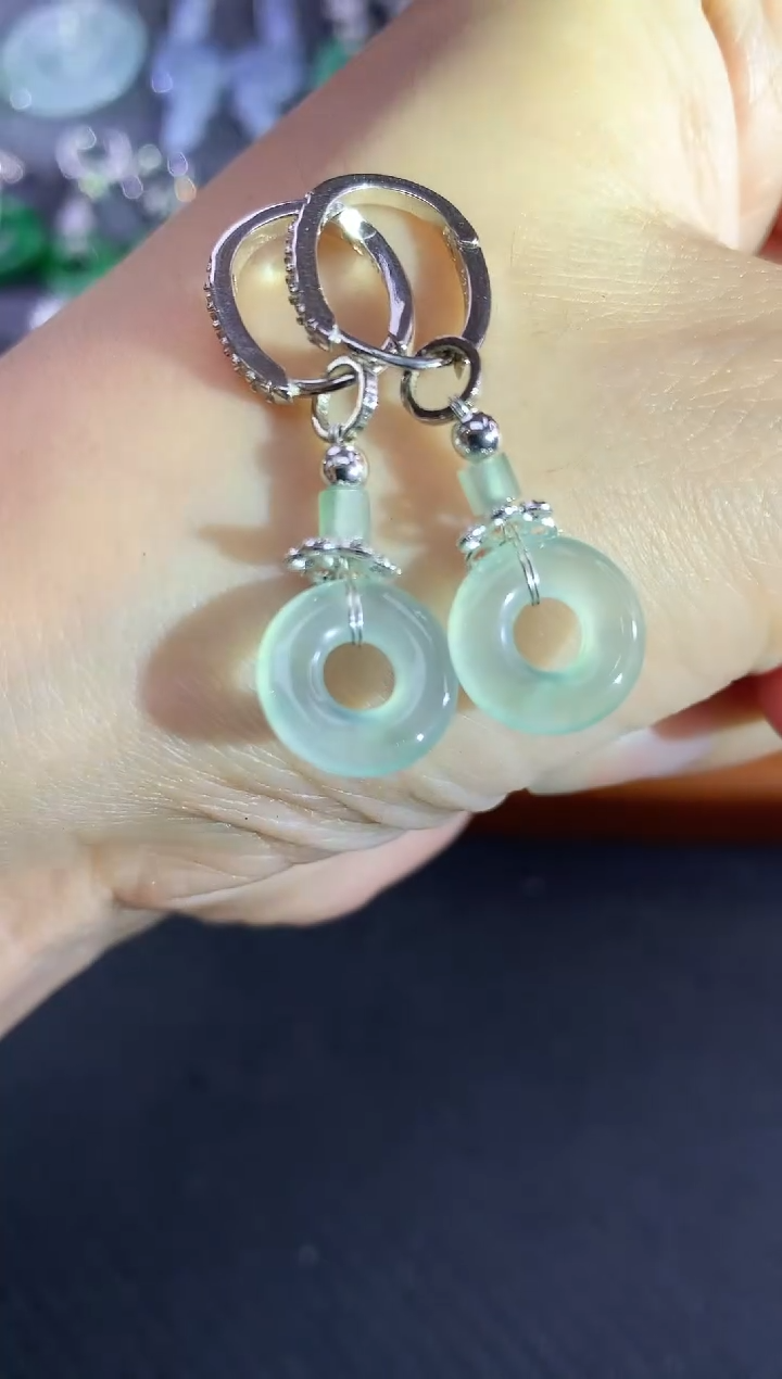 未镶嵌翡翠耳饰108买断不退不换|580