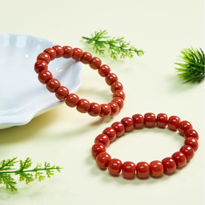 石惑珠宝！南红老型珠手串约10*11mm-多样性发一