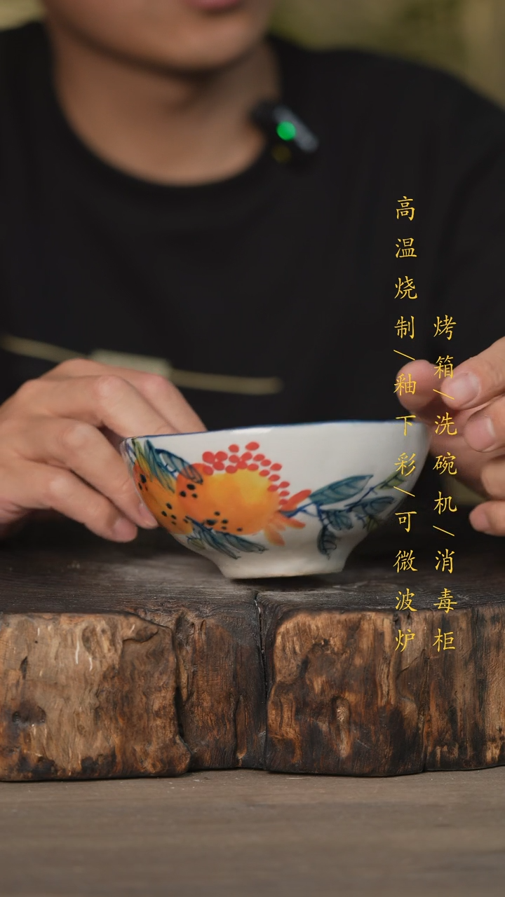 【闪购商品】瓷片景德镇高温釉下彩可微波烤箱洗碗机