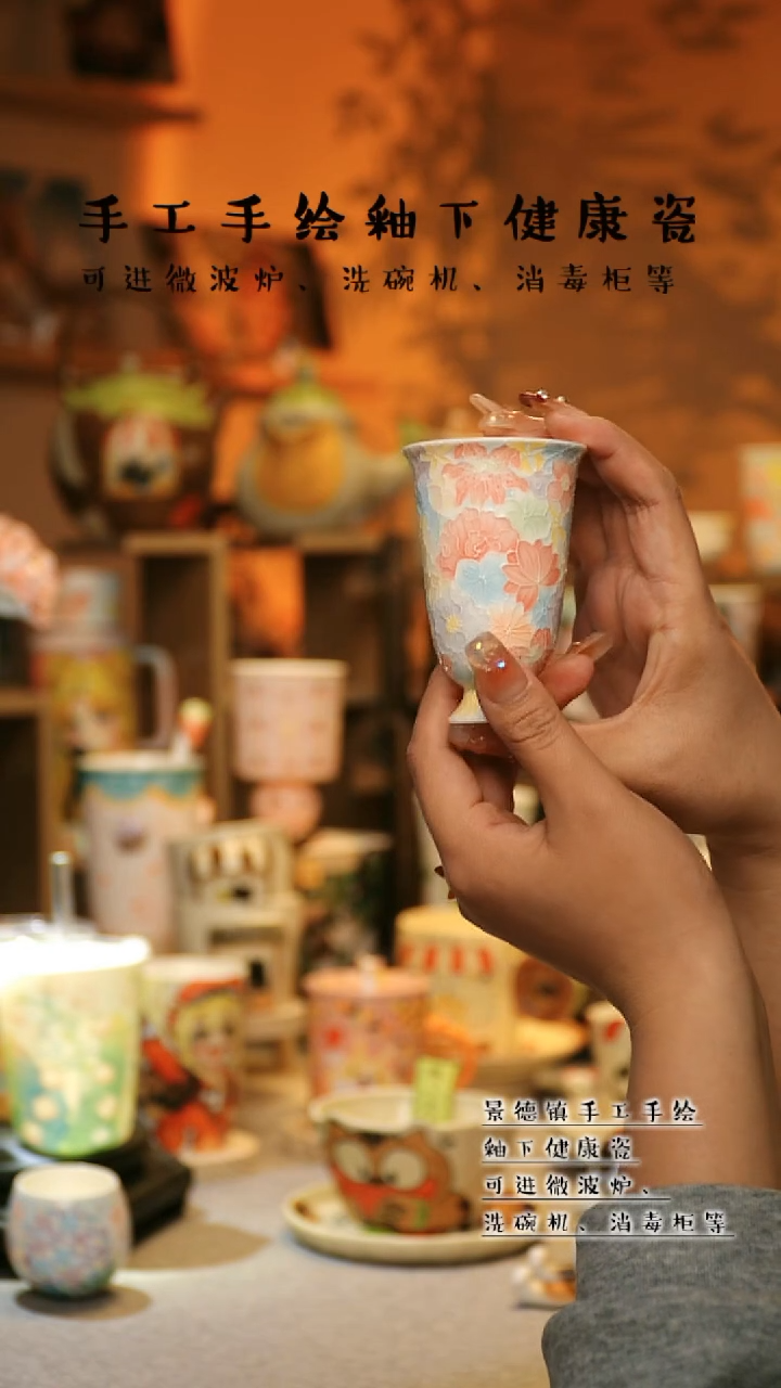 【闪购商品】杯景德镇高温釉下彩&W338