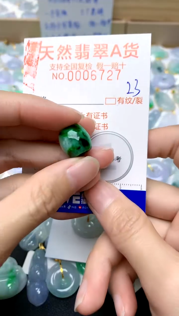 【闪购商品】翡翠颈饰未镶嵌23天然A货翡翠