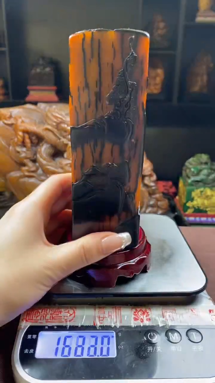 【闪购商品】寿山石印石乌鸦皮田黄长竖章