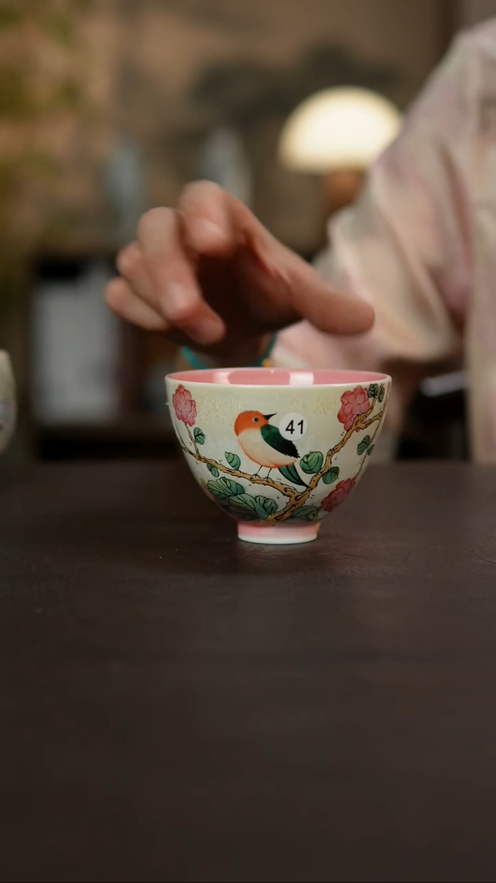 杯景德镇陶瓷杯碗柴烧多人