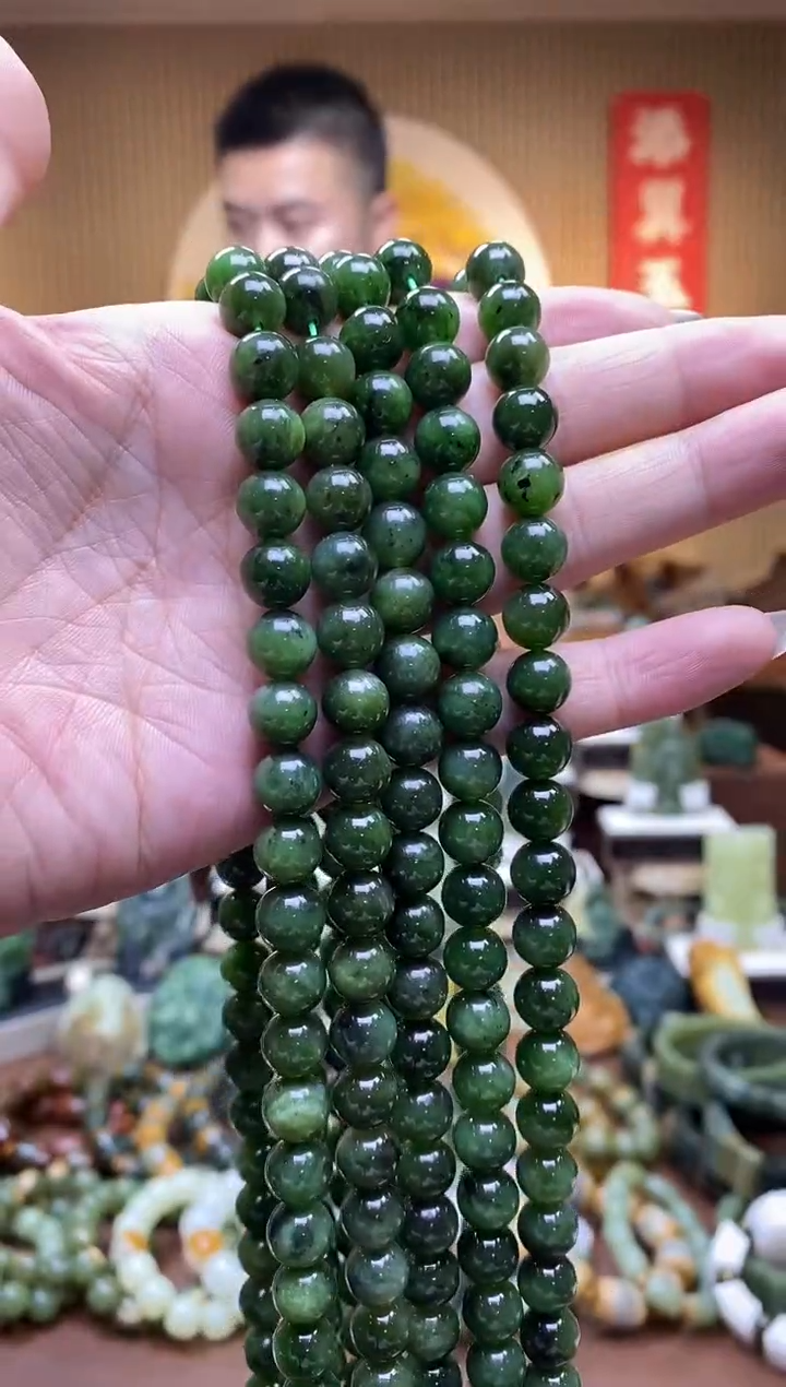 【闪购商品】和田玉（碧玉）妈妈链未镶嵌多样性随机发一