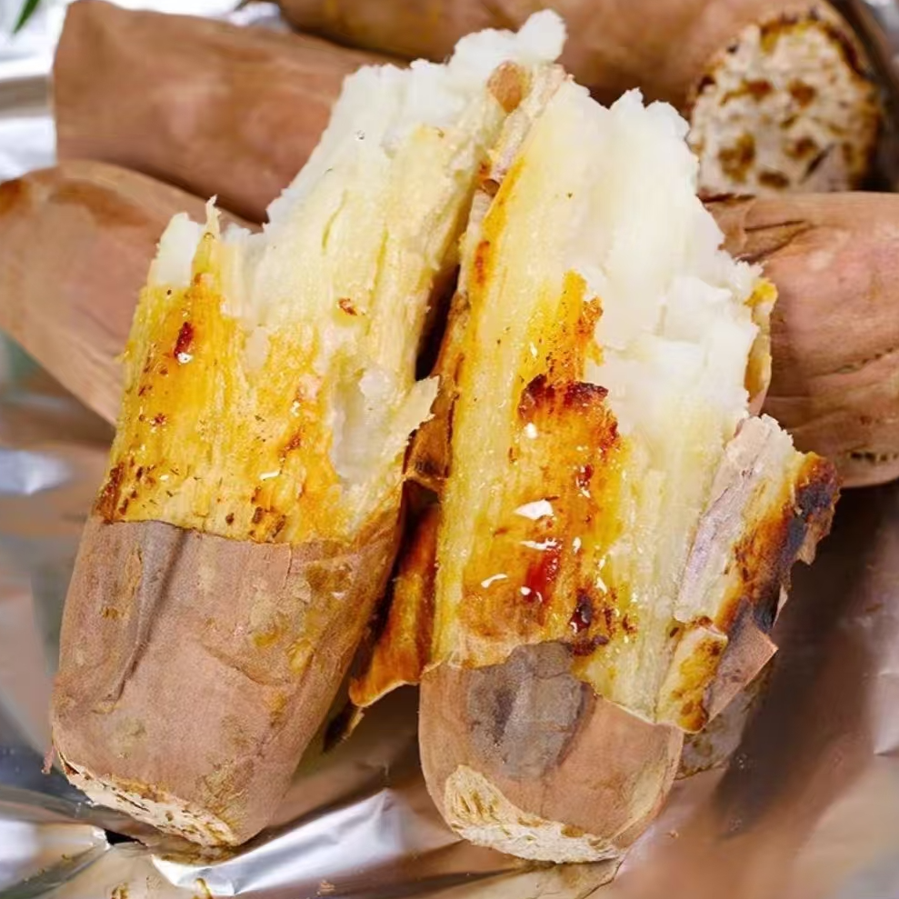 河南沙地哈密冰糖心薯白心红薯粉糯香甜净果5斤