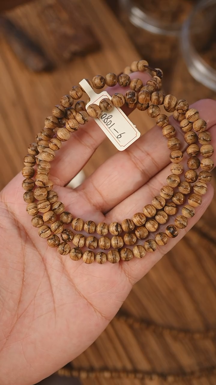 手串沉香达拉干虎纹0.62-9克+xx0725