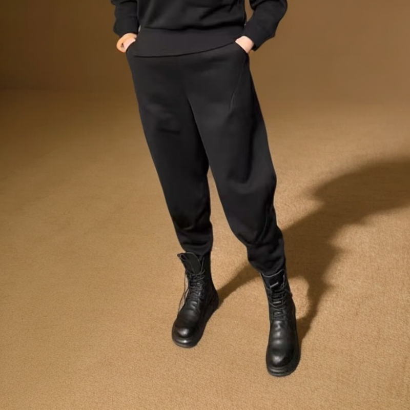 秋冬休闲保暖显瘦哈伦时尚束脚加绒长裤