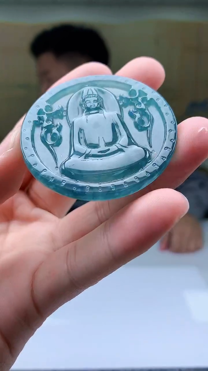 【闪购商品】定制翡翠未镶嵌4917bb-毛货挂件91