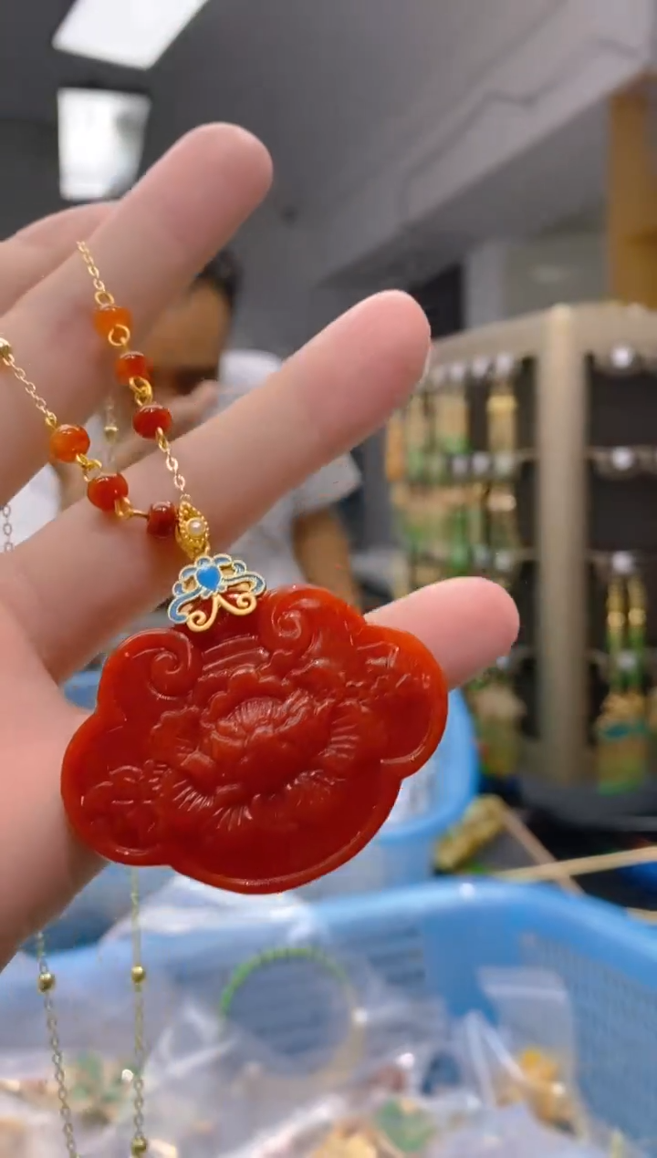 【闪购商品】翡翠耳饰合金201翡翠锁骨链