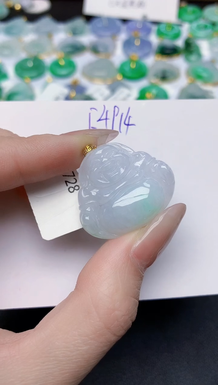 颈饰未镶嵌翡翠天然缅甸A货翡翠百元以上9元证书费自理