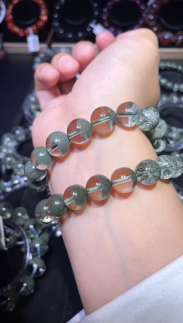 【闪购商品】水晶手链未镶嵌绿幽灵单圈A11（多样性发其一）