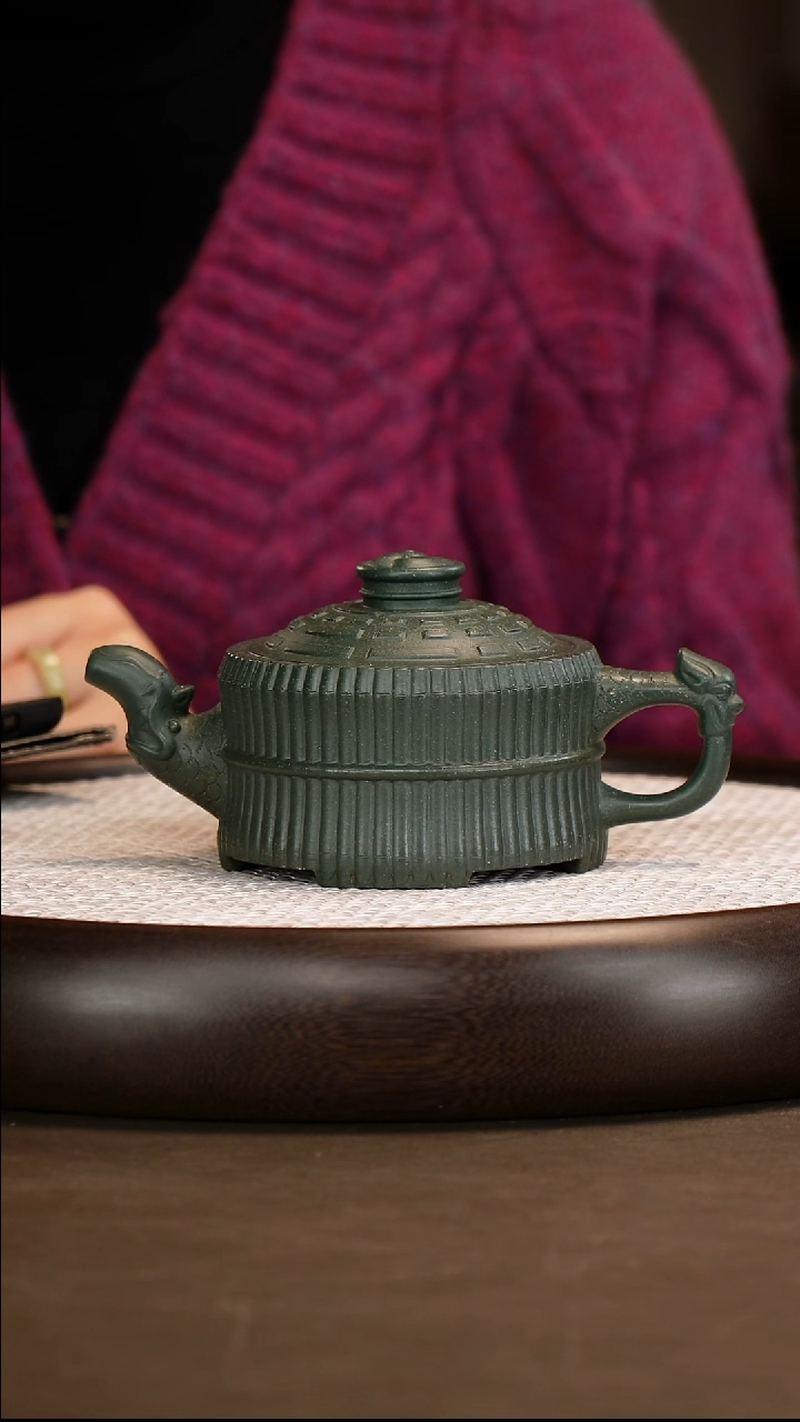 茶壶紫砂 【邵德华】生竹翠龙头八卦一捆竹   280CC