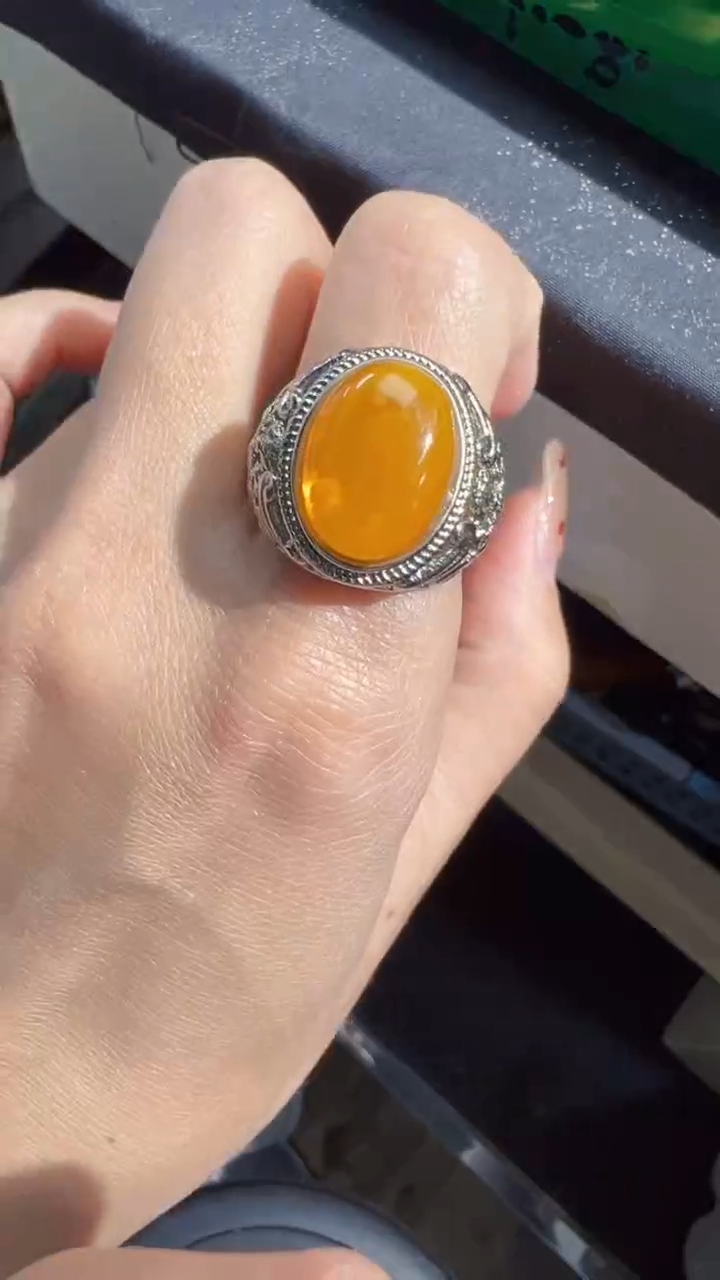 【闪购商品】蜜蜡戒指未镶嵌戒指商品多样性发货1