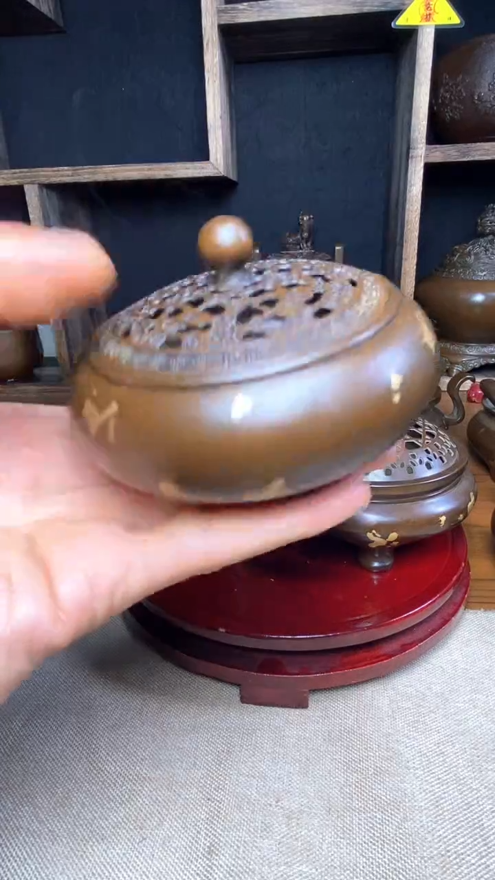 【闪购商品】苏工 普工精品铜 摆件熏香炉/摆件