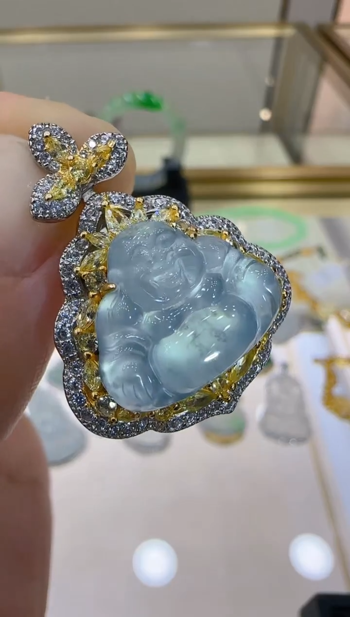 【闪购商品】翡翠吊坠(不含链)银S925镶嵌团购多样性发一件