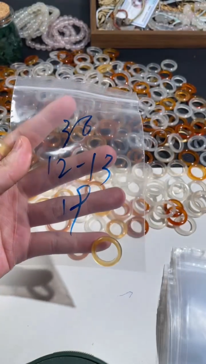 【闪购商品】玛瑙/玉髓戒指未镶嵌36