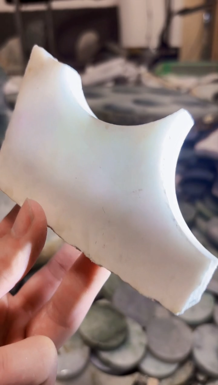 【闪购商品】翡翠颈饰未镶嵌A货白文1317