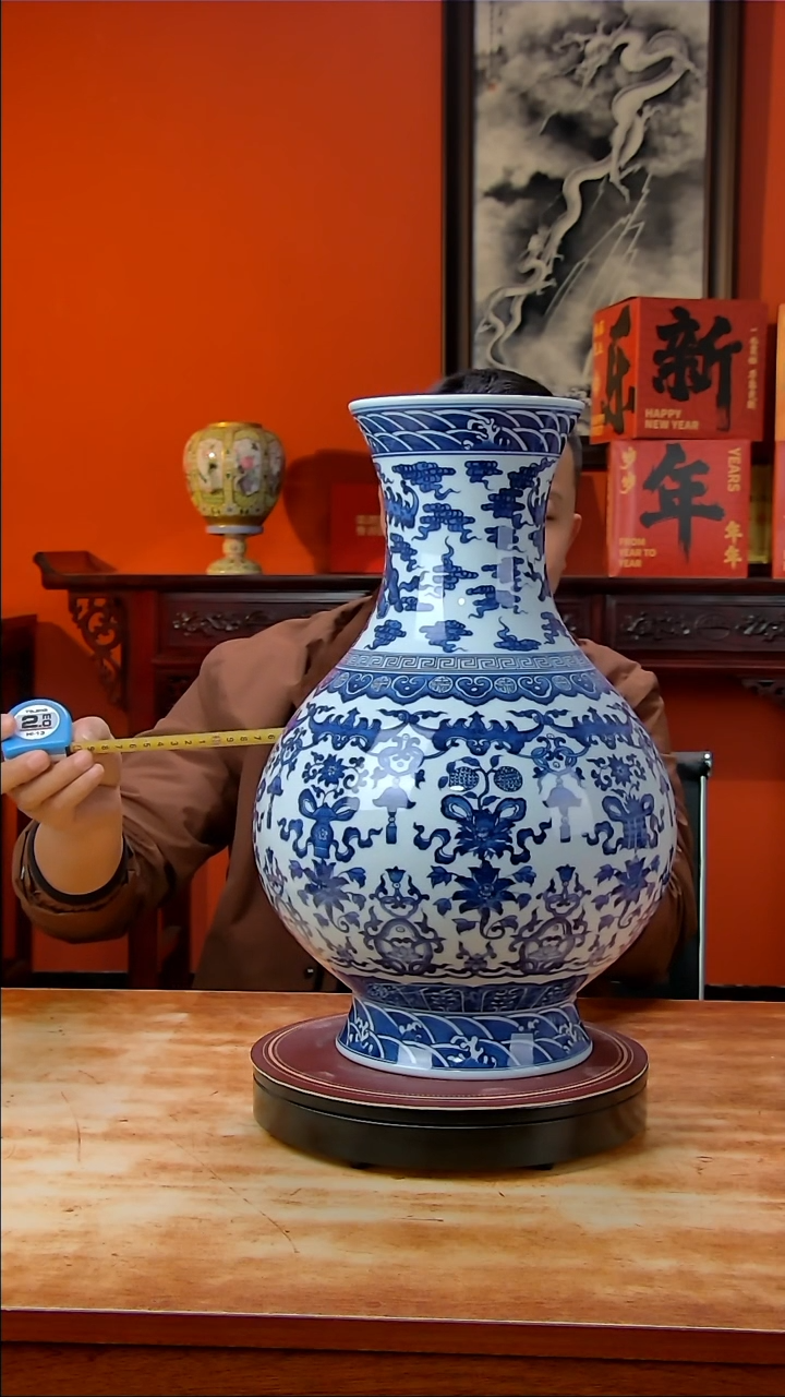 【闪购商品】摆件景德镇高端陶瓷摆件瓶1